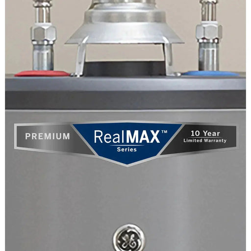 GE RealMAX Atmospheric Premium Model 40 Gallon Capacity 36,000 BTU Heating Input Tall Liquid Propane Water Heater - Top Connections