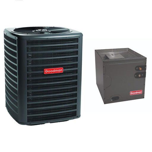 1.5 Ton 14.3 SEER2 Goodman AC GSXH501810 and Vertical Coil CAPTA1818A4 - Bundle View