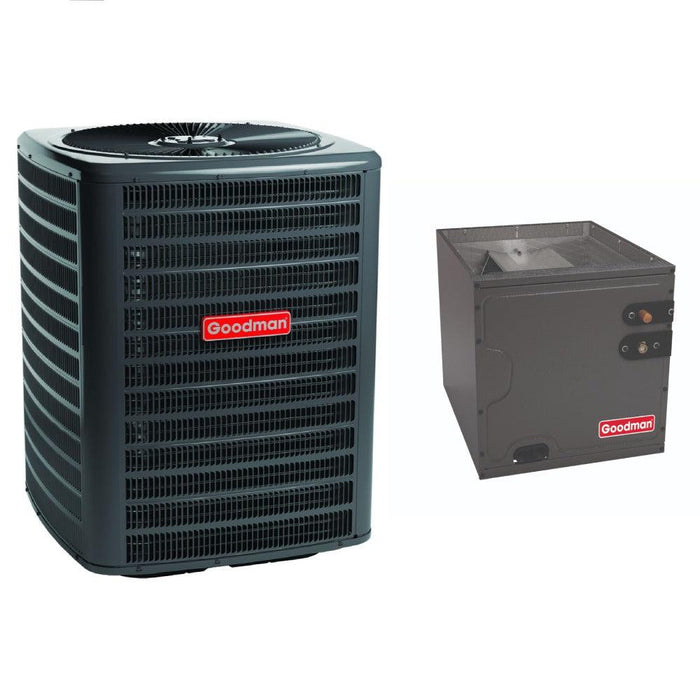 1.5 Ton 14.3 SEER2 Goodman AC GSXH501810 and Vertical Coil CAPTA2422C4 - Bundle View