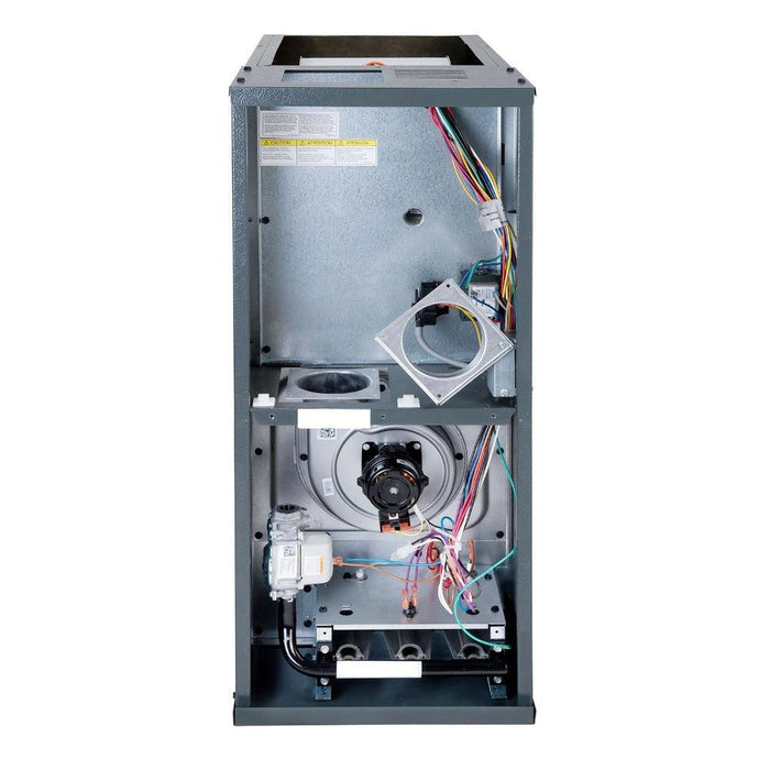 1.5 Ton 14.5 SEER2 Goodman AC GSXH501810 and 80% AFUE 60,000 BTU Gas Furnace GC9S800603AN Horizontal System with Coil CHPTA1822A4 - Furnace Rear View