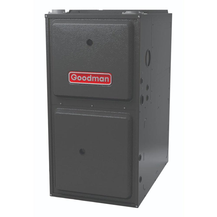 1.5 Ton 14.5 SEER2 Goodman AC GSXH501810 and 92% AFUE 40,000 BTU Gas Furnace GM9S920403AN Horizontal System with Coil CHPTA1822B4 - Furnace Front View