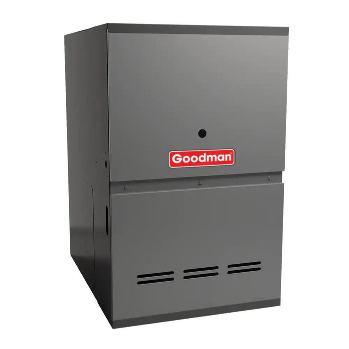 1.5 Ton 14.5 SEER2 Goodman AC GSXN401810 and 80% AFUE 40,000 BTU Gas Furnace GC9S800403AN Horizontal System with Coil CHPTA1822A4 - Furnace Front View