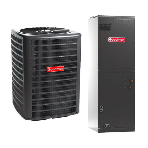 1.5 Ton 15 SEER2 Goodman AC GSXN401810 with Multi-Position Air Handler AMST24BU1400 - Bundle View