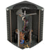 1.5 Ton 15.2 SEER2 Goodman Heat Pump GSZH501810 with Modular Blower MBVC1201AA-1 and Horizontal Coil CHPTA1822B4 - Condenser Inside View