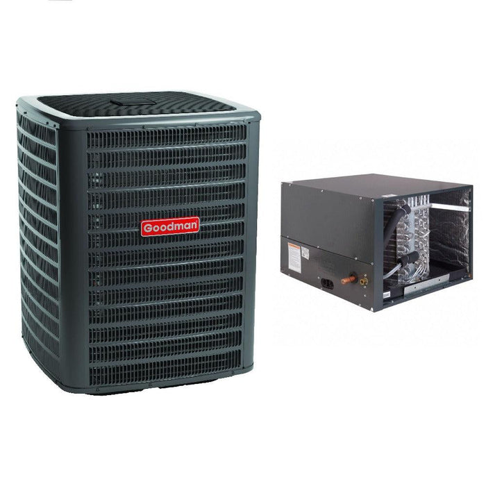 2 Ton 14.3 SEER2 Goodman AC GSXC702410 and Horizontal Coil CHPTA2426C4 - Bundle View