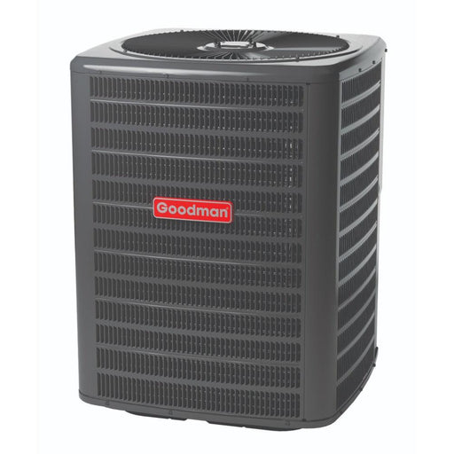 2 Ton 14.5 SEER2 Goodman AC GSXN402410 and 80% AFUE 60,000 BTU Gas Furnace GM9C800603BX Horizontal System with Coil CHPTA2426C4 - Condenser Front View