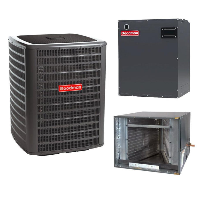 3 Ton 17.2 SEER2 Goodman AC GSXC703610 with Modular Blower MBVC2001AA-1 and Horizontal Coil CHPT4860D4 - Bundle View