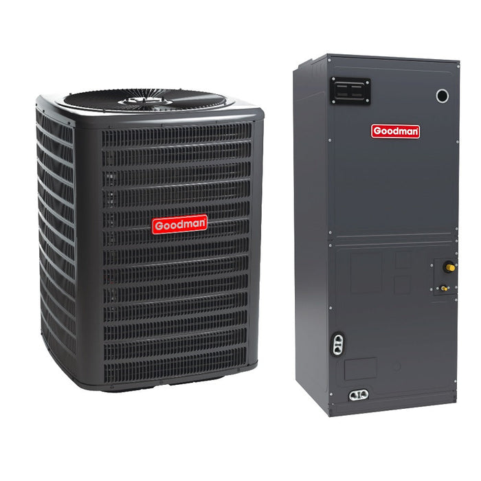 5 Ton 14 SEER2 Goodman Multi-Position Air Conditioner System
Includes Models: GLXS4BA6010 (Outdoor Unit) & AMST60DU1300 (Air Handler)

AHRI Certificate: 214860141