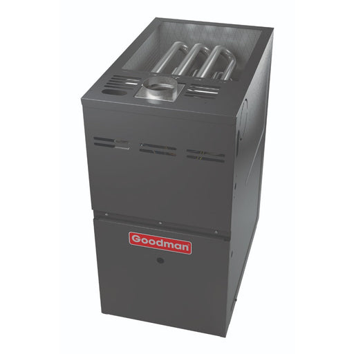 80,000 BTU 80% AFUE Upflow/Horizontal Single Stage Goodman Gas Furnace – GR9S800803BN side angle