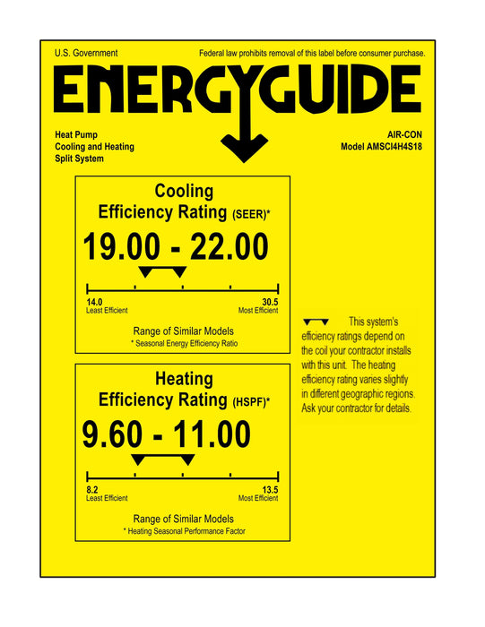 Air-Con 18,000 BTU 22 SEER 2-Zone Ceiling Cassette 9k+12k Mini Split Air Conditioner and Heater System