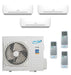 Air-Con 24,000 BTU 20 SEER 3-Zone Wall Mounted 9k+9k+9k Mini Split Air Conditioner and Heater System