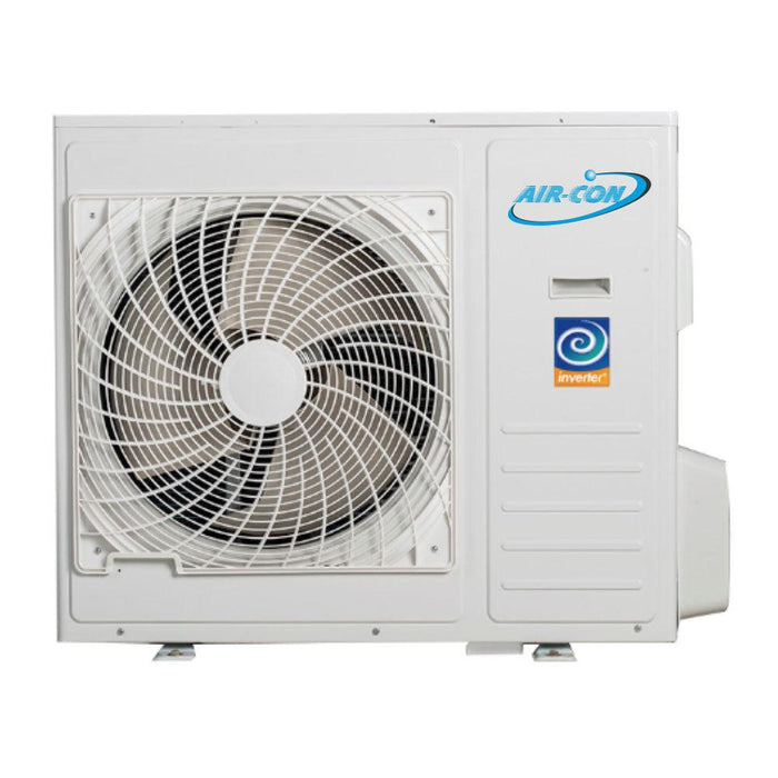 Air-Con 24,000 BTU 22 SEER 2-Zone Ceiling Cassette 12k+12k Mini Split Air Conditioner and Heater System