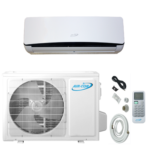 Air-Con Titanium Series 12,000 BTU 17.9 SEER Single Zone Ductless Mini Split Air Conditioner and Heater System