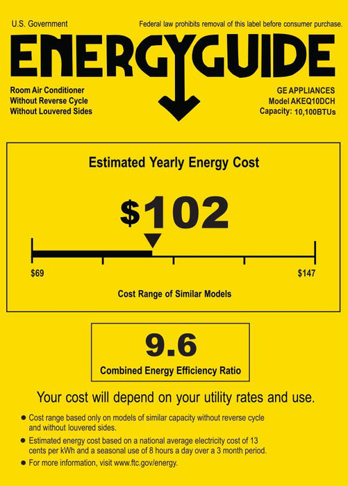 GE 10,000 BTU Through-the-Wall Air Conditioner with Heat Pump