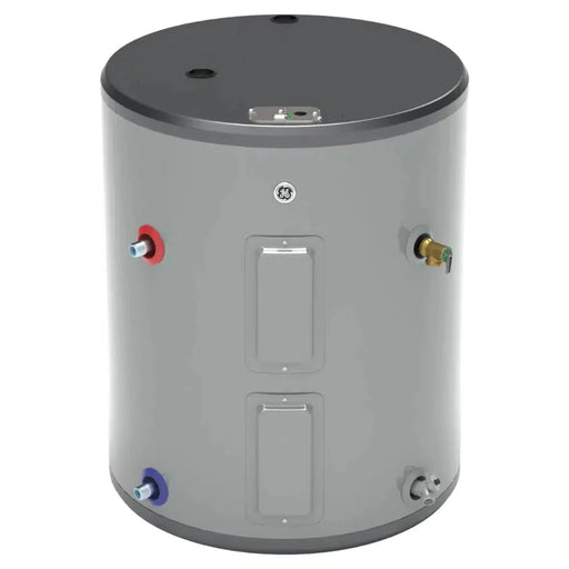 GE RealMAX 36 Gallon Capacity Side Port Lowboy Electric Water Heater - Front View