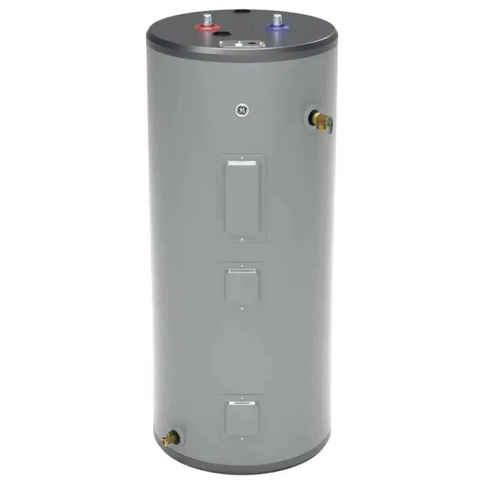 GE RealMAX Premium Model 40 Gallon Capacity Short Electric Water Heater - Front View