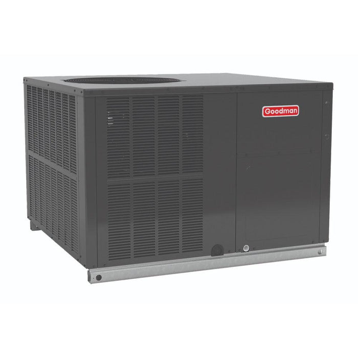 Goodman 4 Ton 13.4 SEER2 100,000 BTU Multi-Positional Heat Pump and Gas Furnace Package Unit - Rear View