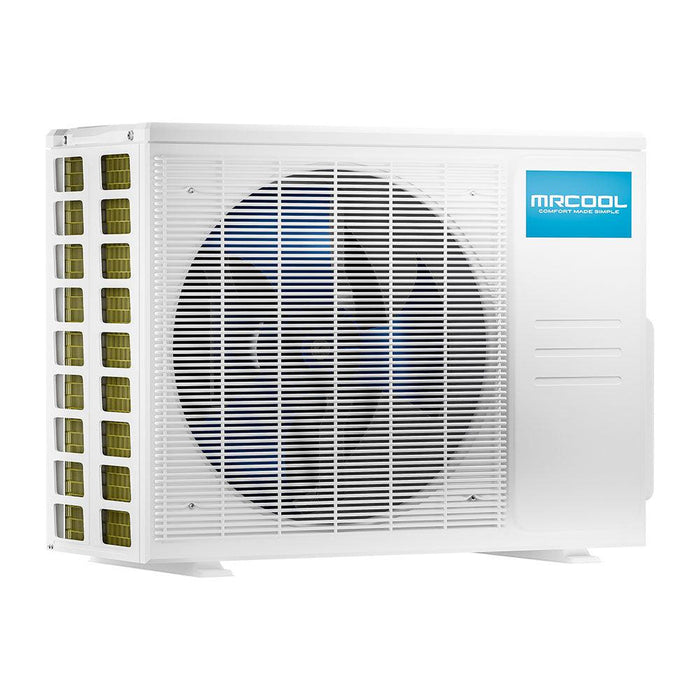 MRCOOL DIY 18,000 BTU 2-Zone Wall-Mounted 9K+12K Mini-Split Heat Pump Complete System