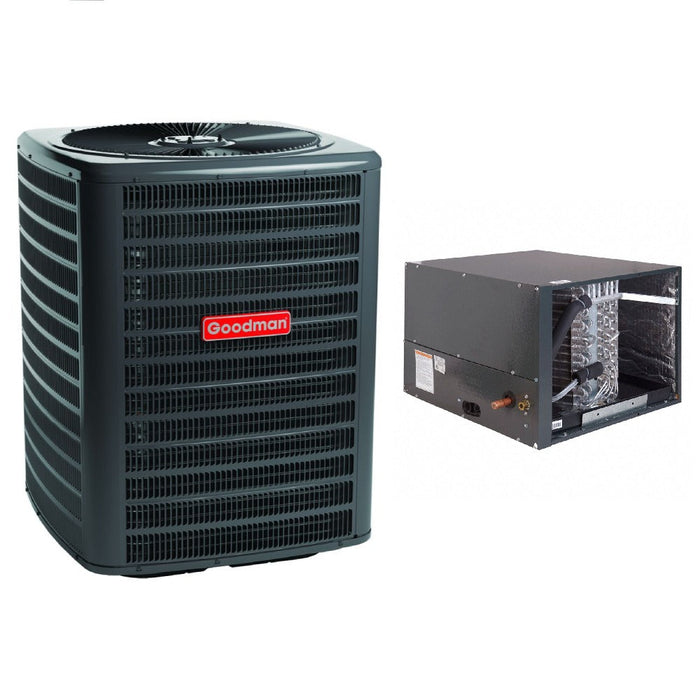 1.5 Ton 14.3 SEER2 Goodman AC GSXB401810 and Horizontal Coil CHPTA1822B4 - Bundle View