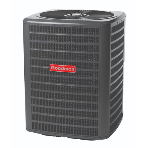 2 Ton 14.4 SEER2 Goodman Heat Pump GSZB402410 and 80% AFUE 60,000 BTU Gas Furnace GM9C800603BN Horizontal System with Coil CHPTA2426B4 - Condenser Front View