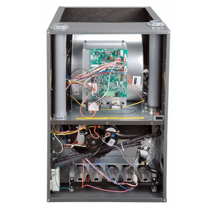 2 Ton 14.4 SEER2 Goodman Heat Pump GSZB402410 and 97% AFUE 60,000 BTU Gas Furnace GCVM970603BN Horizontal System with Coil CHPTA2426C4 - Furnace Rear View