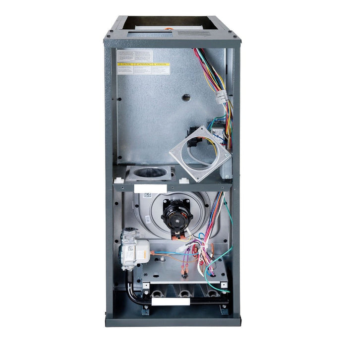 2 Ton 14.4 SEER2 Goodman Heat Pump GSZB402410 and 80% AFUE 60,000 BTU Gas Furnace GCVC800603BX Horizontal System with Coil CHPTA2426B4 - Furnace Rear View