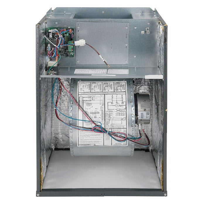 2 Ton 14.4 SEER2 Goodman Heat Pump GSZB402410 with Modular Blower MBVC1201AA-1 and Vertical Coil CAPTA2422C4 - Modular Blower Rear View